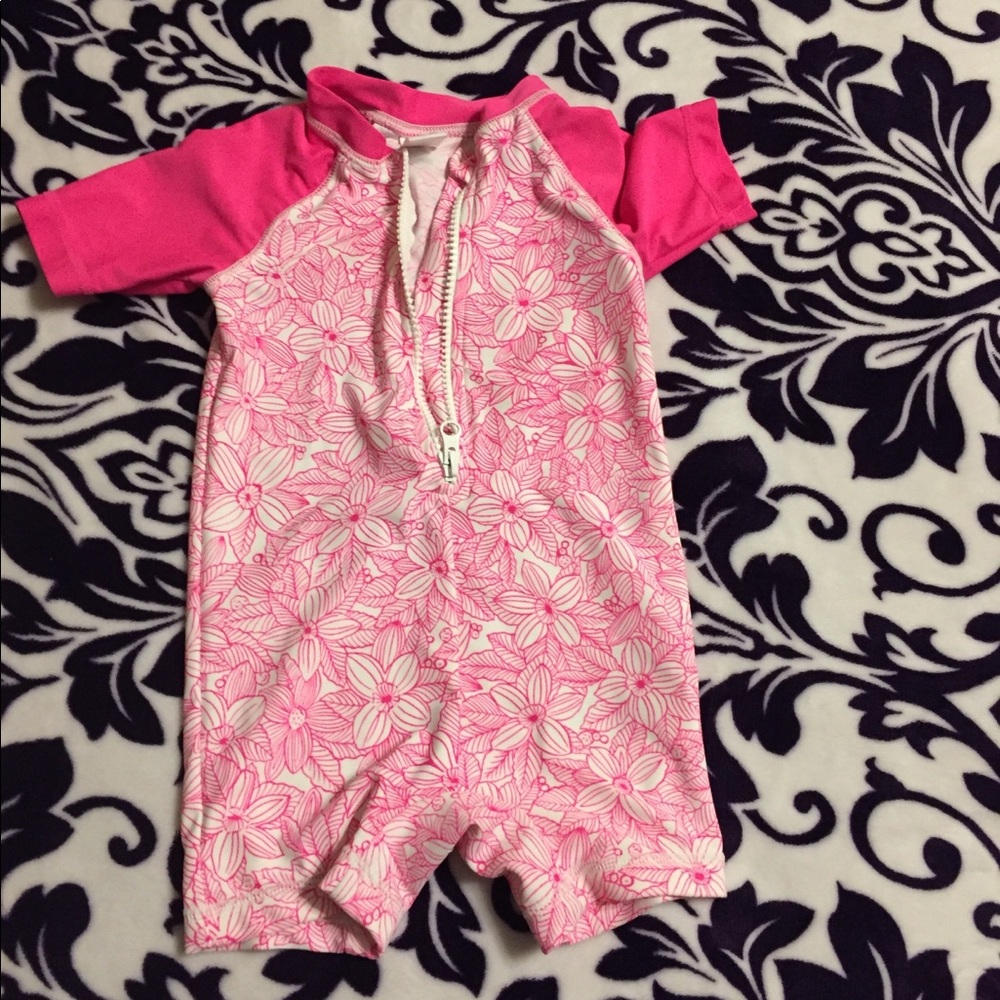 Baby swim shortall onesie like new